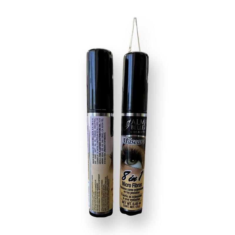 Alma Belleza Mascara 8 en 1 Waterproof micro fibers it works as extensions in your eyelashes