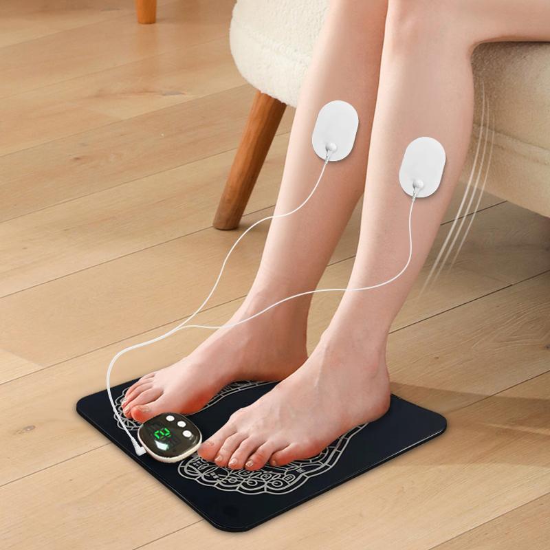 EMS Foot Massager Mat -Foot Massager Pad for with 8 Modes, 19 Levels without Remote and Use off Socks