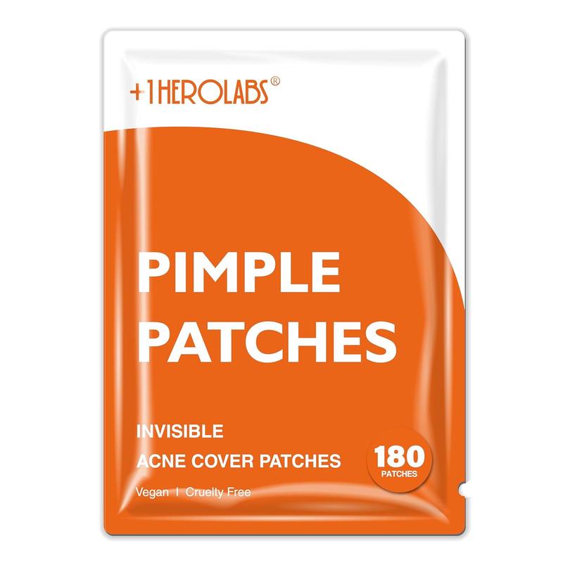 Pimple Patches, Hydrocolloid Acne Patches, Spot Stickers with Tea Tree Oil, Vegan&Cruelty Free 180 pcs Skincare Redness