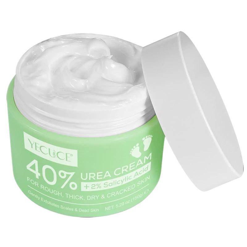 Urea Cream 40 Percent For Feet Plus 2% SalicylicAcid 5.29 oz, Foot Cream, and Hand CreamMaximum Strength with Hyaluronic Acid, TeaTree, and Aloe Vera For Deep Moisturizes, CallusRemover and Soften All Skin Types, Hydrating