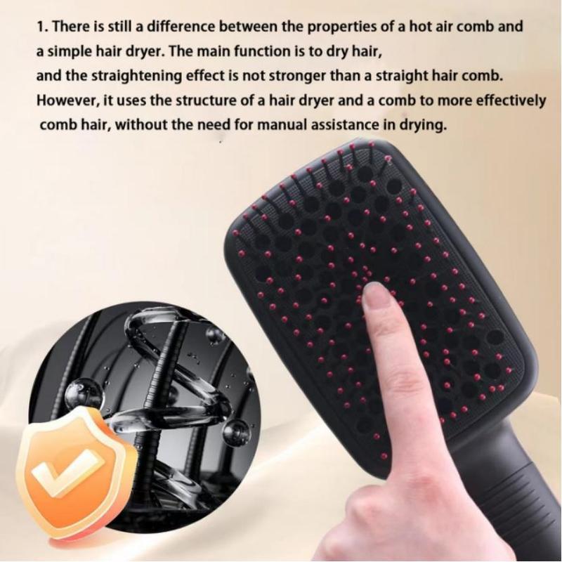 Multifunctional Comb Design Hair Dryer, 1 Box Quick Drying Styling Tool, Hot Air Brush, Hair Blower Brush, Perfect Makeup Accessories, Ideal Gift