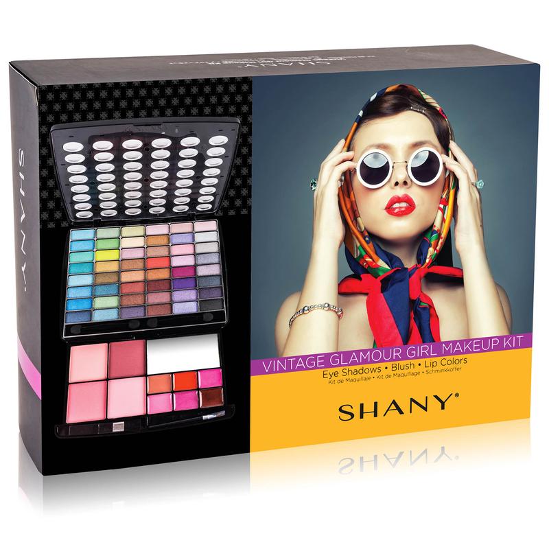 SHANY Glamour Girl Makeup Kit Eyeshadow Palette with Eyeshadows , Blushes, Lipstick Lip-gloss , Makeup Mirror, Makeup applicators, Premium Gift Packaging - Vintage