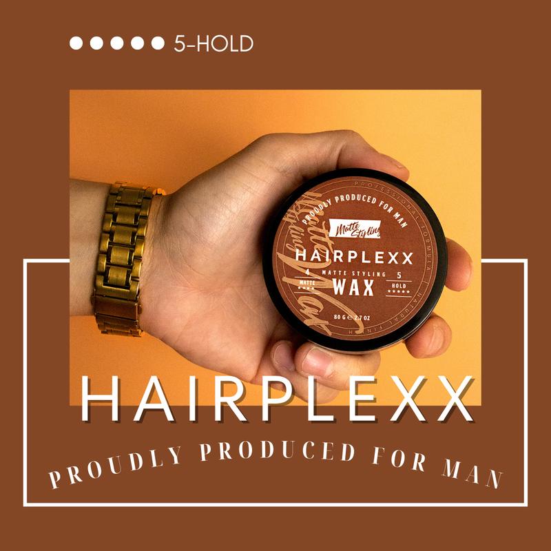 Hairplexx Bundle Sea Salt Volume Spray and Matte Wax_ Natural Volume Look and Hard Hold Matte Wax, Paraben Free Daily Hair Styling Set Gel Haircare