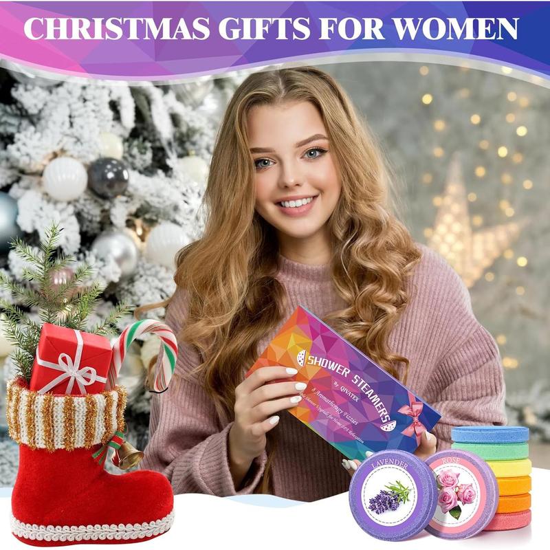 Gifts for Women: Shower Steamers (8 Scents) Birthday Gifts for Women, Men, Mom, Teen SPA Self Care Relaxation Stress Relief Shower Bombs Christmas Gift Stocking Stuffers