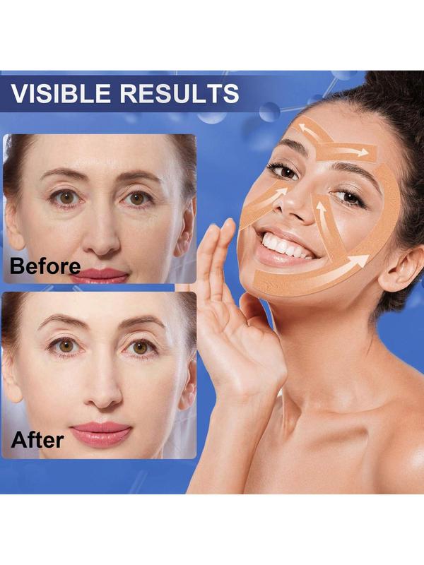 Face Tape | Facial Myofascial Lift Tape For Skin Firming, Tightening | Face, Neck And Forehead Lift Tape | Face Smoothing, Skin Lifting Facial Patches