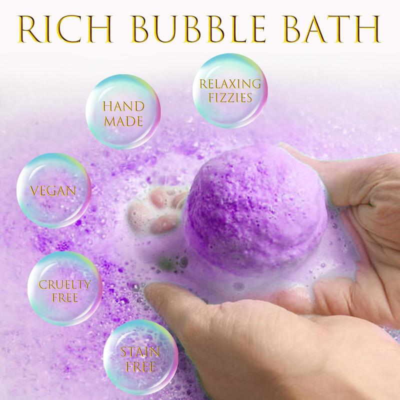 15pcs Bath Balls Gift Set for Women, Handmade Bubble Bath Balls, Christmas Relaxation Gift