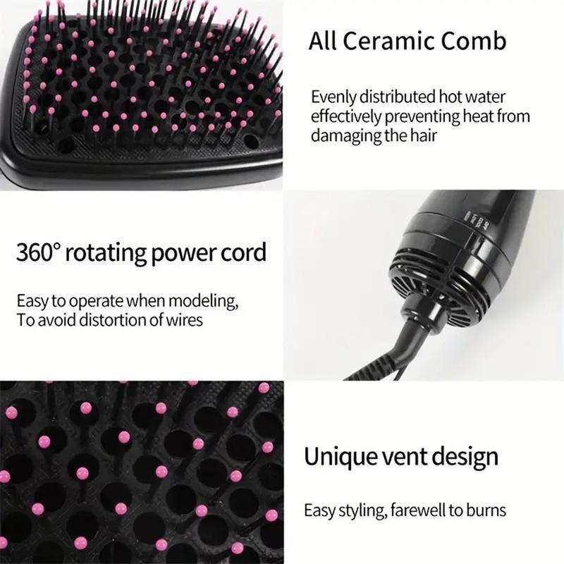 Multifunctional Comb Design Hair Dryer, 1 Box Quick Drying Styling Tool, Hot Air Brush, Hair Blower Brush, Perfect Makeup Accessories, Ideal Gift