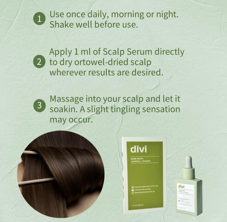 Divi Scalp Serum for Fuller, Thicker-LookingHair & Healthy Scalp,30ml -1Pack