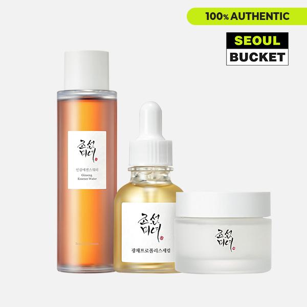 [Beauty of Joseon] GINSENG ESSENCE WATER 150ml glow deep + Glow Serum Propolis and Niacinamide 30ml + Dynasty Cream 50ml Korean Oil Skincare  Repair and Comfort Skin moisturizing facial serum glow effect