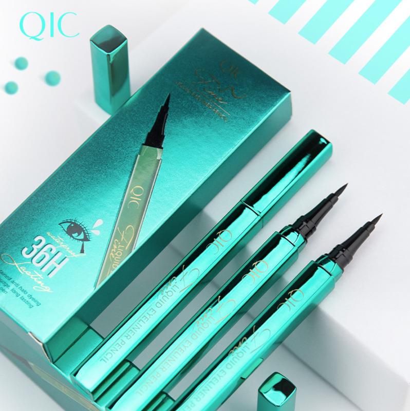 QIC Emerald Green Eyeliner waterproof, sweatproof, non-smudges Star Liquid Eyeliner Slim wholesale beauty makeup