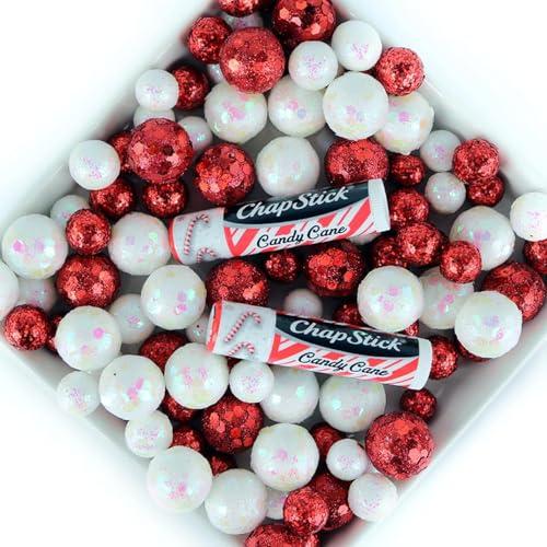 ChapStick Bulk Lip Balm, Candy Cane, 12-Pack – Fresh & Minty Lip Moisturizer, Stocking Stuffer, 0.15 Oz Ea