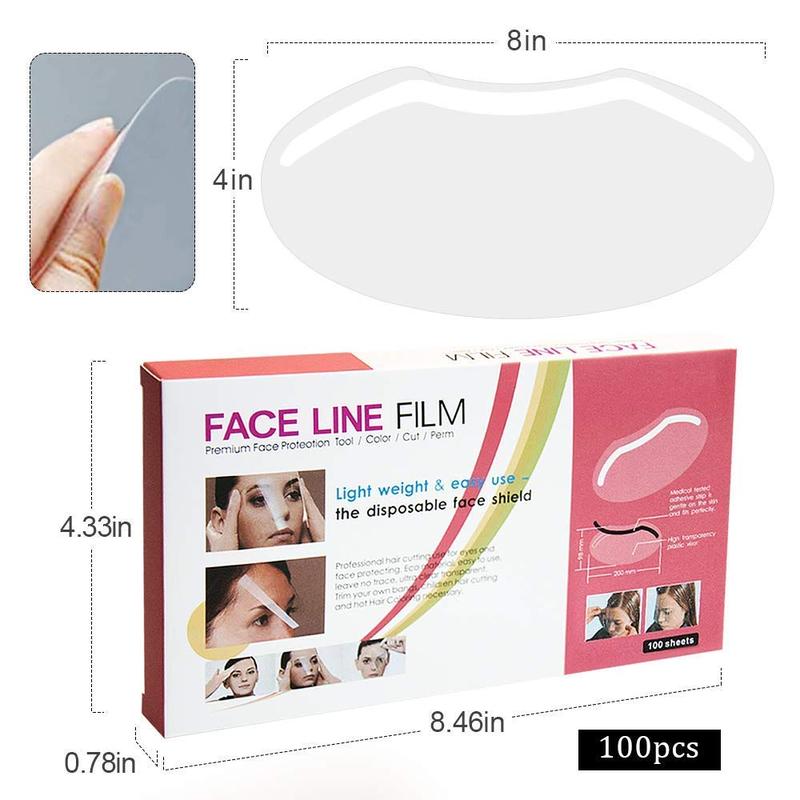 100 PCS Microblading Makeup Shower Face Shields Visors, Disposable Face Shields Masks for Hairspray Salon Supplies and Eyelash Extensions Eye Eyelid Surgery Aftercare