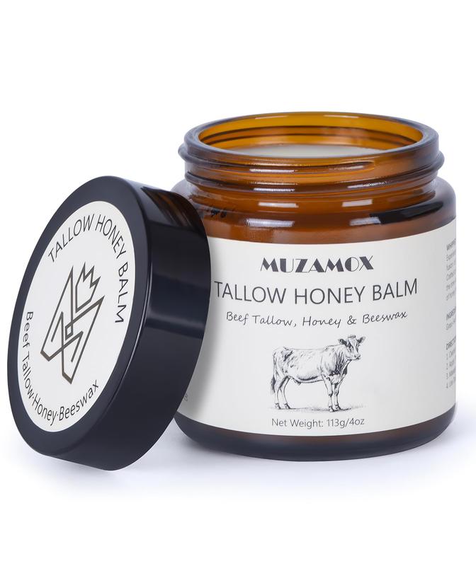 (MUZAMOX) Tallow Honey Balm, suitable for all skin types, Tallow Skin Care Moisturizing Facial Moisturizing Facial Moisturizing