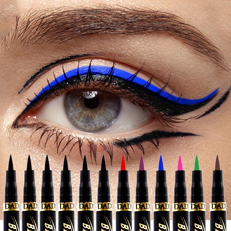 12pcs Luxurious Waterproof Long-Wearing Liquid Eyeliner Set - Quick-Drying, Smudge-Resistant, Transfer-Proof Formula for Sensitive Eyes