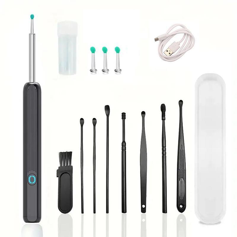 Smart Visual Earwax Removal Tool, 1 Set Earwax Removal Kit, Ear Cleaning Tool with Replacement Heads, Earwax Removal Products for Adults