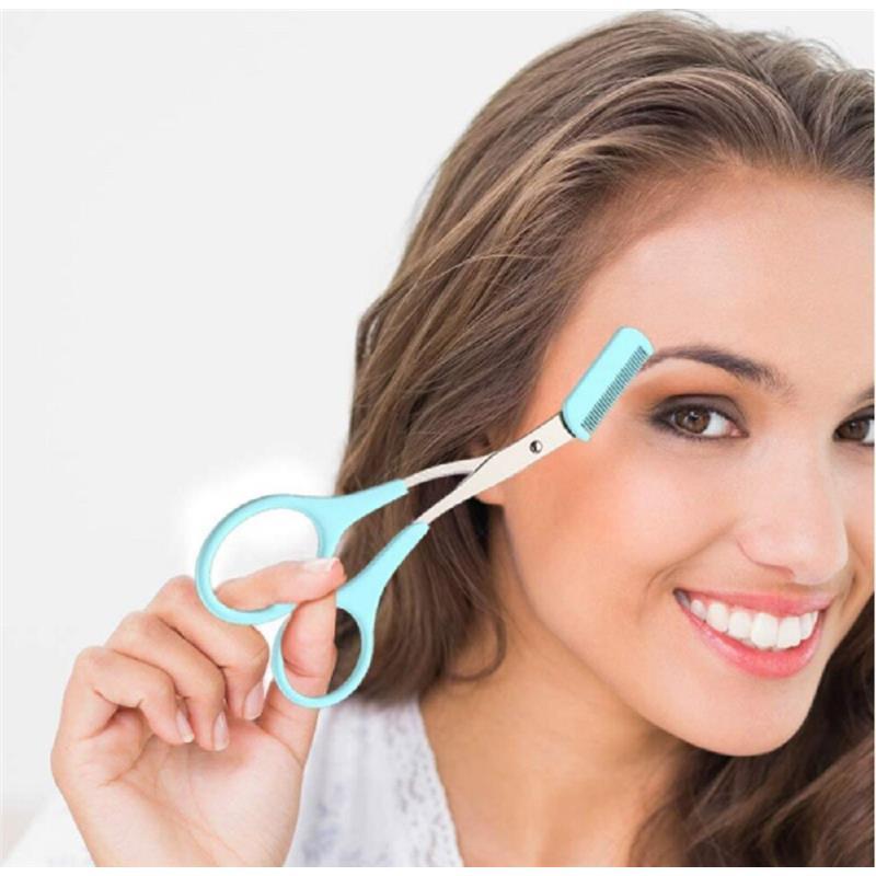 3Pcs Eyebrow Trimmer Scissors Kit