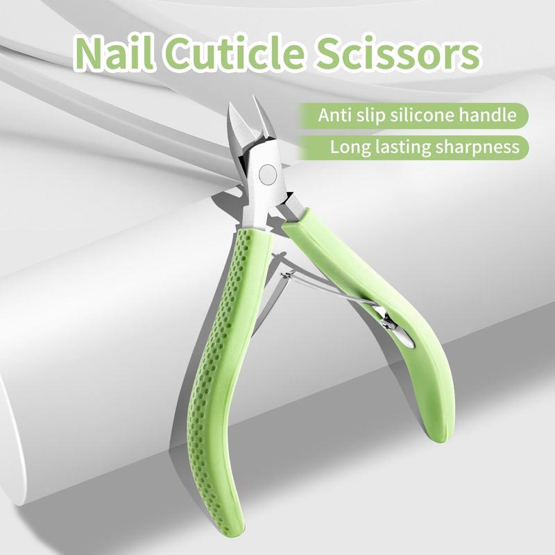 Stainless Steel Cuticle Scissors, Dead Skin Remover, Manicure and Pedicure Care Tool, Durable Spring Design, Nail Care Tool for Home & Salon Use, Christmas Gift