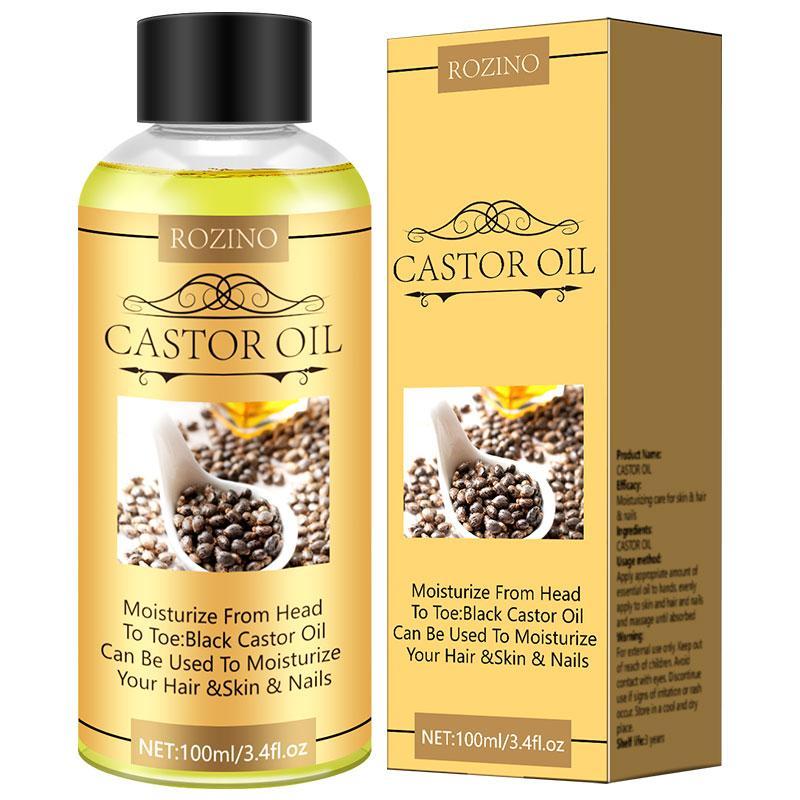 Moisturizing Castor Oil for Body Hair Nail Care, Hydrating Body Care Oil for Soothing Dry Skin, Nourishing Body Care Product for Women