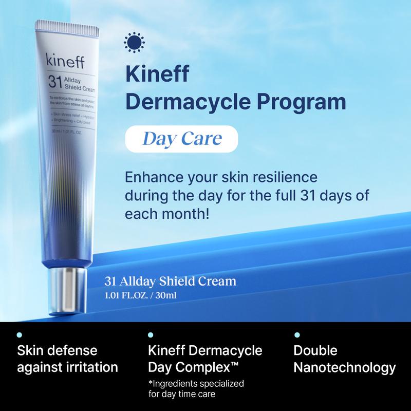 Kineff Dermacycle Program (All-day & Night) Centella Asiatica Niacinamide Tocotrienol Facial Cream (30mL x2) Skincare Intensive Hyaluronic Acid Peptides Shea Butter Rice Bran Oil Avocado Extract