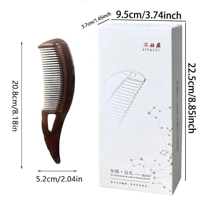 Multifunctional Scalp Cleansing & Oil Removing Hair Brush, 2 Counts Portable Hollowed Design Massage Comb, Hair Styling Tool for Women & Men