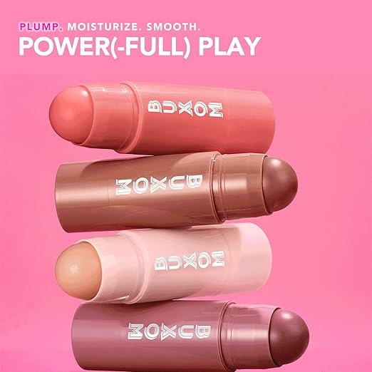 BUXOM Power-Full Plumping Lip Balm, Tinted Lip Balm Plumper, Enhancing & Hydrating Lip Moisturizer Formulated with Peptides