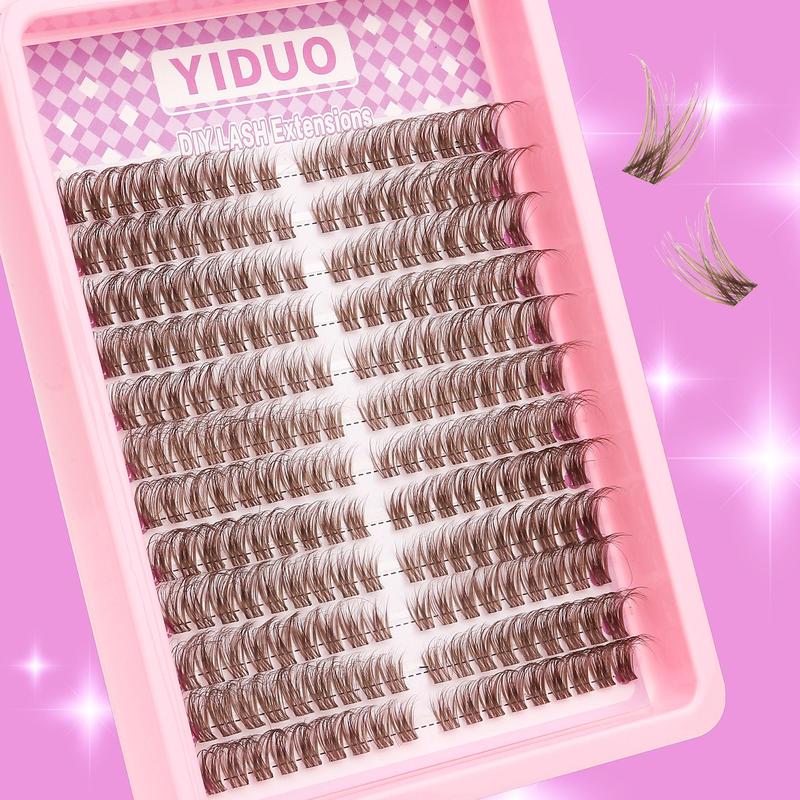 Cross Curl Fake Eyelashes for Natural Look Eyelash Extensions, 216pcs box Individual False Eyelashes, False Eyelashes for Women Eye Makeup Enhancement