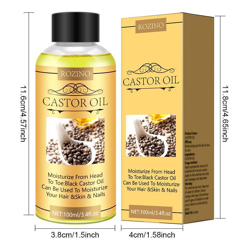 Moisturizing Castor Oil for Body Hair Nail Care, Hydrating Body Care Oil for Soothing Dry Skin, Nourishing Body Care Product for Women