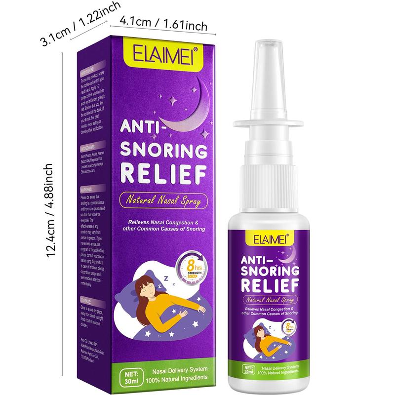 Anti-snoring Relief Natural Nasal Spray, Improves Airflow, Improves Sleep Quality, Anti-snoring Spray, Relieves Nasal Congestion, Travel Size, Easy To Carry