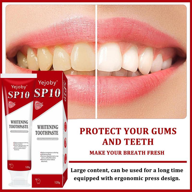 [Upgraded Version] SP-10 whitening Toothpaste, Super sp10 brightening Oral probiotic, sp 10 Bright White Toothpaste for Stain Removing, Fresh Breath & Teeth Health  Whitening Solution Effect is better than SP-7 and SP-8,SP-6 SP-4 sp-6 sp8 sp6 sp4 SP-10