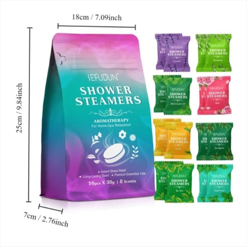 Shower Essential Oil Effervescent Tablets, 1count 2counts Scent Shower Effervescent Tablets Available in 8 Scents, Bath and Body Care Products