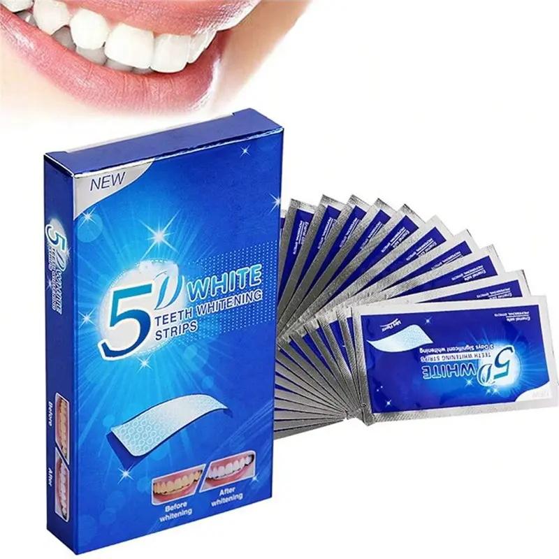 Teeth Whitening Strips - 16 Treatments with - Professional & Express Enamel-Safe Strips for Sensitive Teeth - Non-Slip, Dry Strip TechnologyMultiple Pairs 5D Teeth Strips, Teeth Whitening Strips Cleansing, Deep Cleansing Teeth For Daily Oral Care