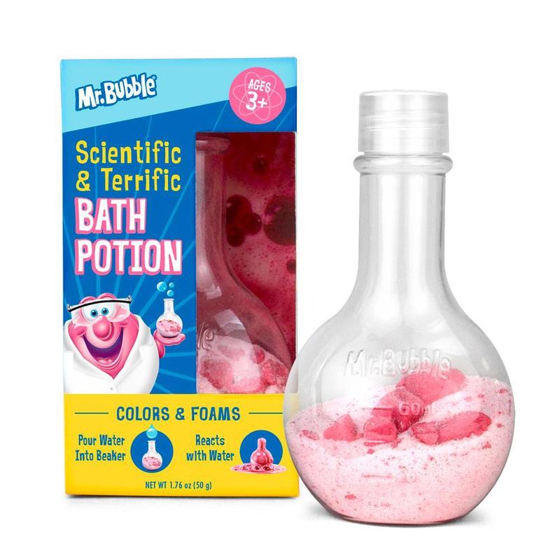 Mr. Bubble Scientific & Terrific Bath Potion, Signature Bubblegum Scent, 1.76 oz. Body Care Body Wash