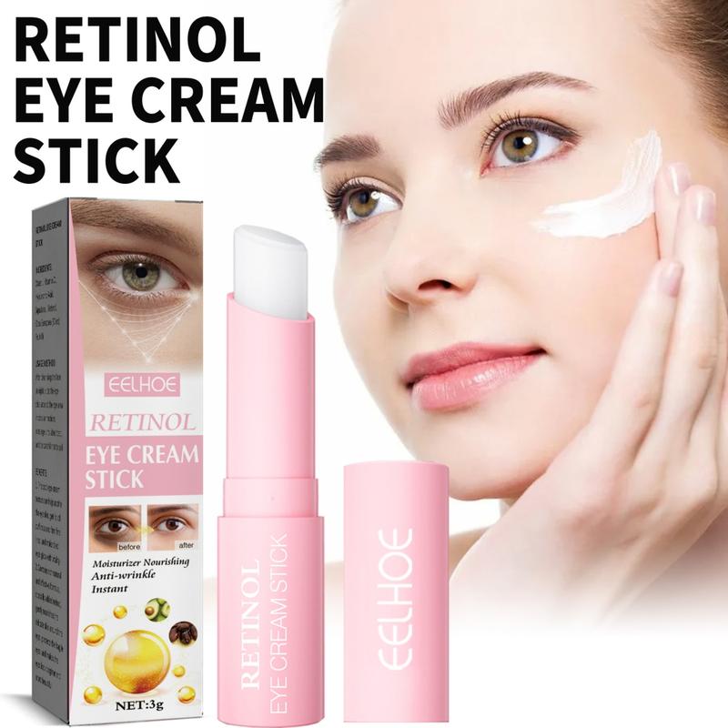 EELHOE Retinol Eye Cream Stick 3g Moisturizes, Improves and Tightens the Skin Around the Eyes Lightweight Comfort