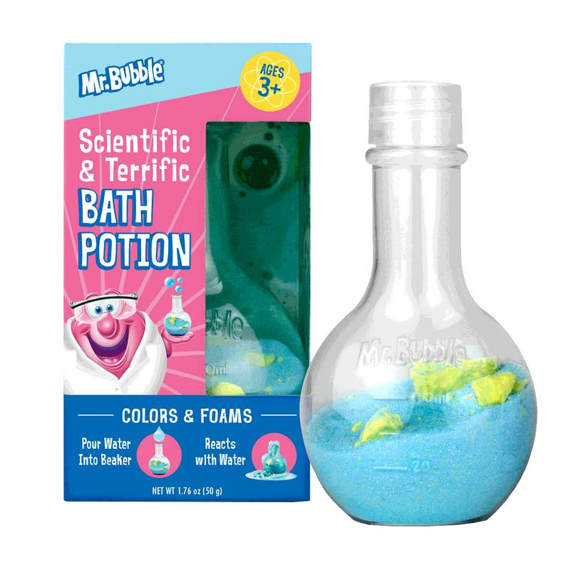 Mr. Bubble Scientific & Terrific Bath Potion, Signature Bubblegum Scent, 1.76 oz. Body Care Body Wash