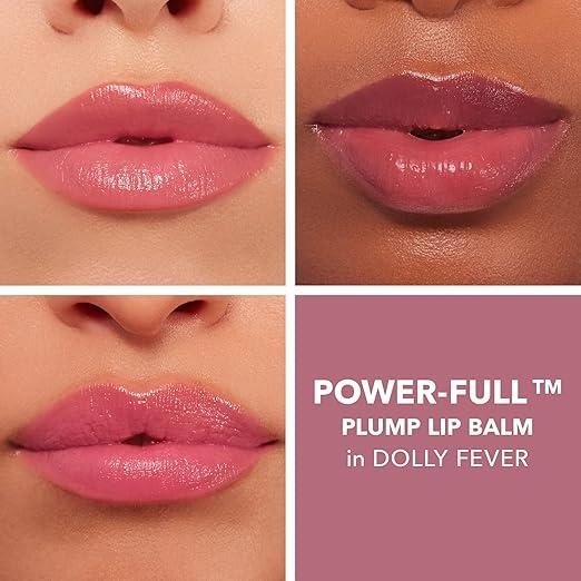 BUXOM Power-Full Plumping Lip Balm, Tinted Lip Balm Plumper, Enhancing & Hydrating Lip Moisturizer Formulated with Peptides