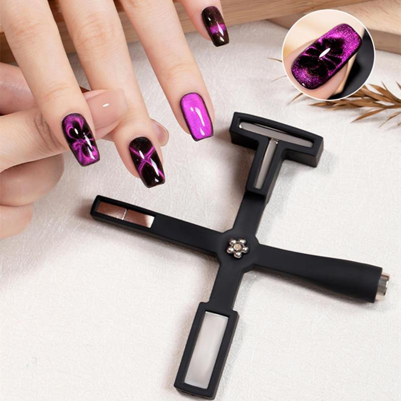 5 in 1 Cat Eye Nail Gel Nail Polish Making Tool, Multi-function Nail Art & Nail Care Stick, 9D Strip Galaxy Cat Eye Nail Art Design DIY Home Manicure Tool