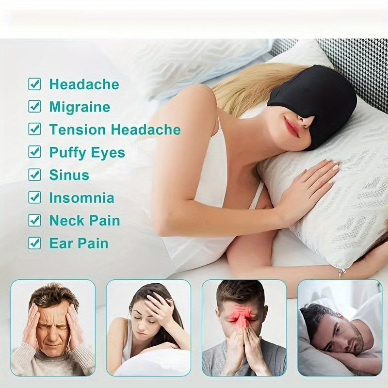 Migraine Relief Gel Caps, Wearable and Reusable Cold Compress Nursing Caps, Halloween Ice Compress Headache Packs for Puffy Eyes, Tension, Sinuses