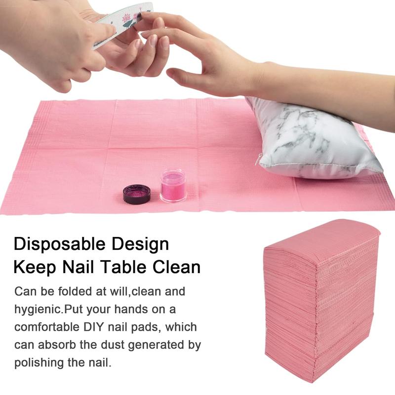 125PCS Disposable Nail Art Table Towels Mat 13