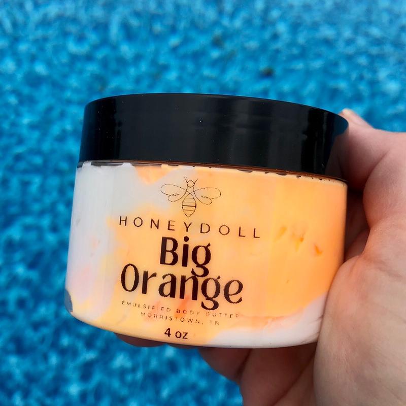 Honeydoll Orange Emulsified Body Butter - Orange Blossom and Honey Scented - Body Care