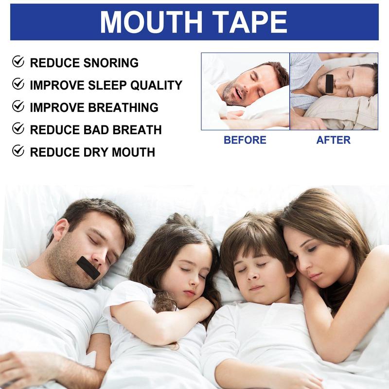 Sleep Strip, 3 Packs Sleep Mouth Tape, Anti Snoring Mouth Tape, Sleep Aid Tape, Mouth Guard for Sleeping, Travel Accessories