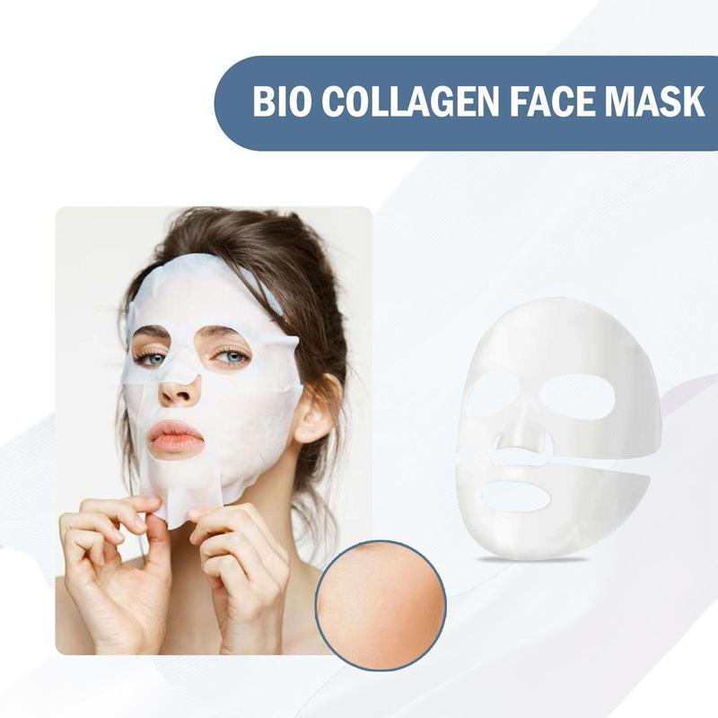 Collagen Face Mask, 5 Counts box Moisturizing & Firming Facial Mask, Hydrating Face Mask, Face Care Product for Women & Men