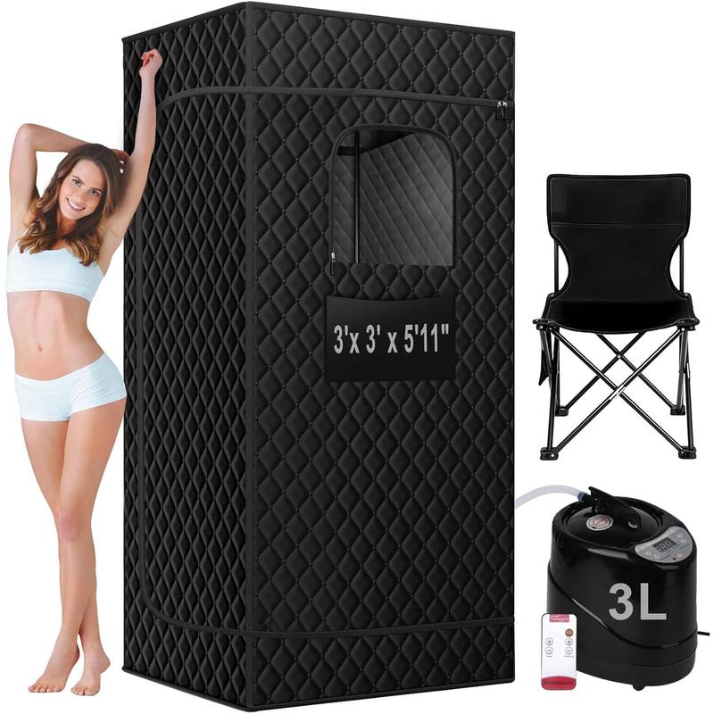 Portable Steam Sauna，3'x 3' x 5'11