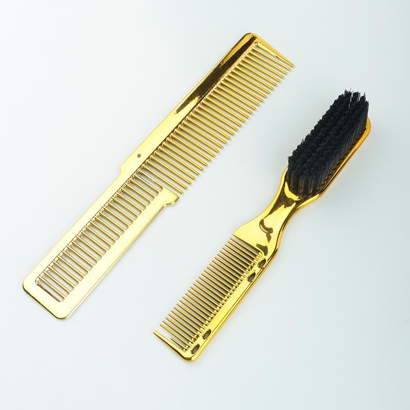 Double Sided Hair Brush Comb, 2 Counts set Hair Salon Styling Comb, Beard Comb, Hairdressing Comb, Hair Styling Tool for Women & Men