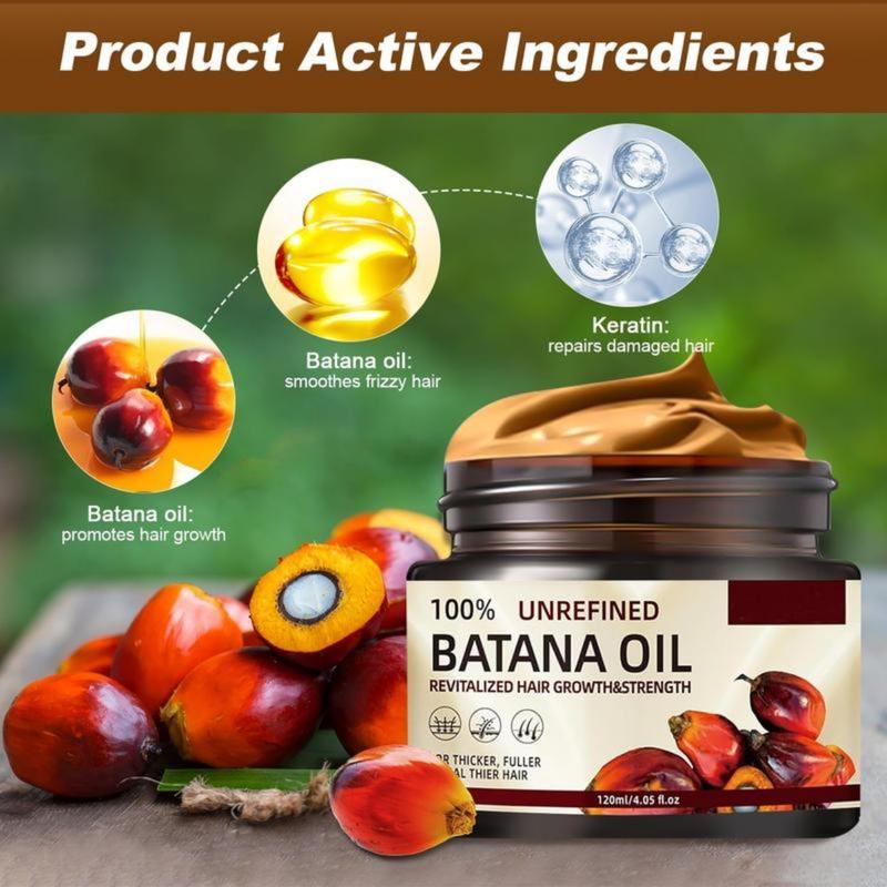 100% Raw Batana Oil for Hair Growth, Natural Raw and Pure Unrefined Batana Oil Organic Hair Growth Batana Oil Prevent Hair Loss Haircare Conditioner