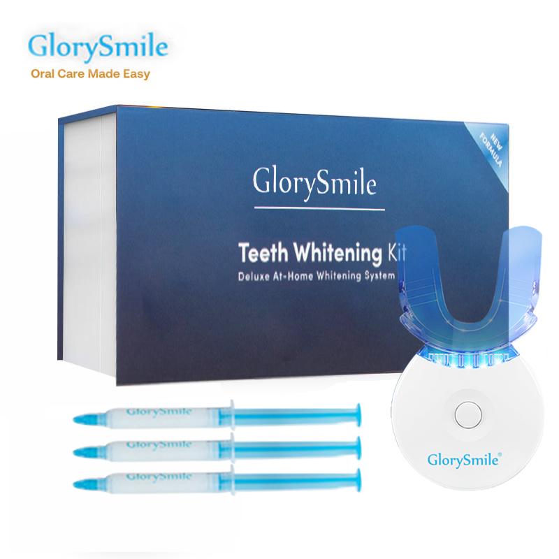 Teeth Whitening Kit - 5X LED Light Tooth Whitener with 3 Carbamide Peroxide Teeth Whitening Gel , Dental-Grade Whitening Teeth Whitening Kit Helps to Remove Stains from Coffee, Smoking, Wines, Soda, Food