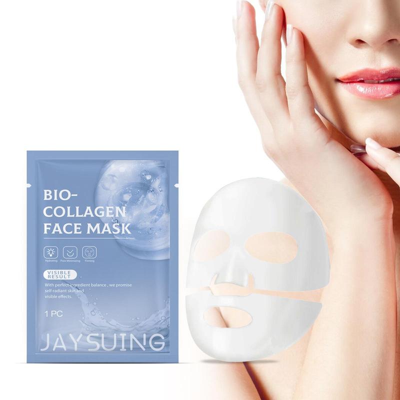 Collagen Face Mask, 5 Counts box Moisturizing & Firming Facial Mask, Hydrating Face Mask, Face Care Product for Women & Men