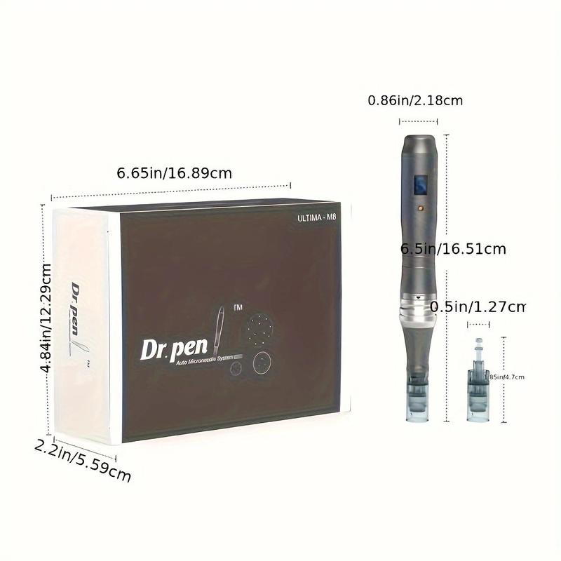 Dr. Pen M8 With 12pcs Round nano replacement cartridges Professional Automatic Wireless water light introduction pen dr Pen M8 Gifts for women, Mother's Day gifts, holiday gifts Facial Comfort christmas 2024 ornament