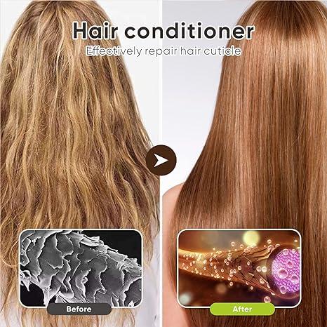 Dark Brown Hair Dye Shampoo for Grey Hair, Instant Hair Color Shampoo 3 in 1 for Women & Men, Herbal Ingredients Hair Coloring Shampoo 500ml - Tintes Para El Cabello(Dark Brown)