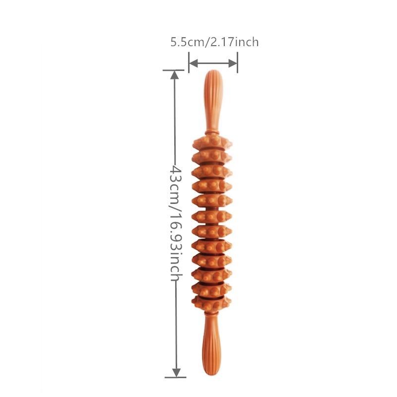 12-wheel Muscle Massage Roller, 1 Count Manual Muscle Relaxation Roller, Body Care Massager for Physical Recovery