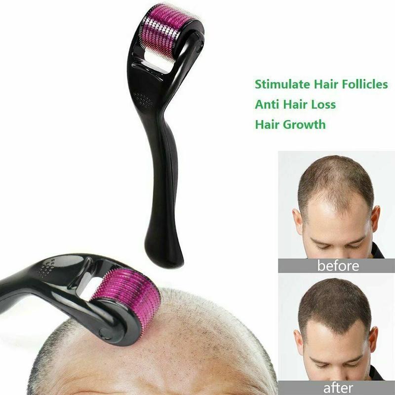 Microneedle 540 Titanium Derma Roller, Boost Hair & Beard Growth, Anti-Hair Loss